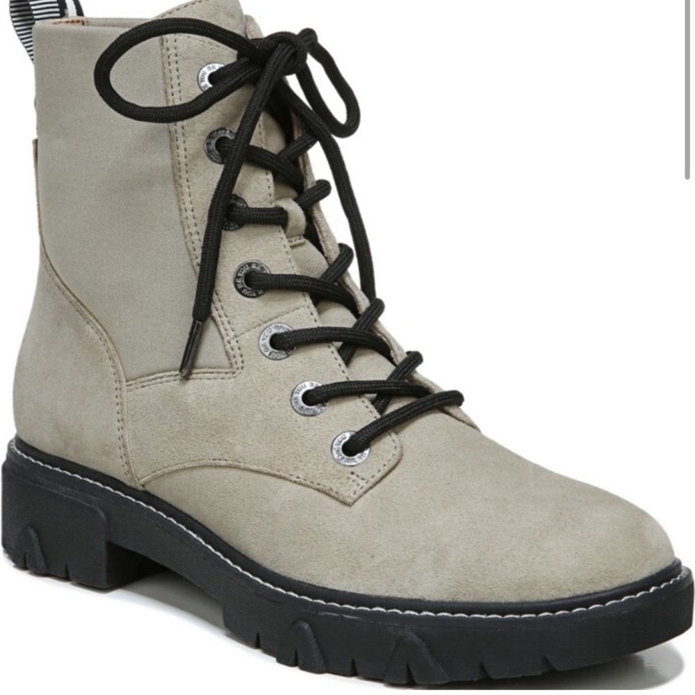 Dr Scholls Hudson Green Combat Boots
